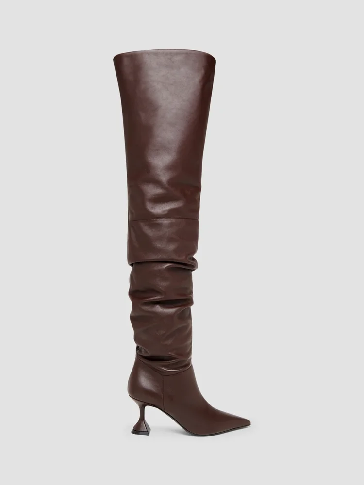 Olivia 70MM Leather Over-The-Knee Boots