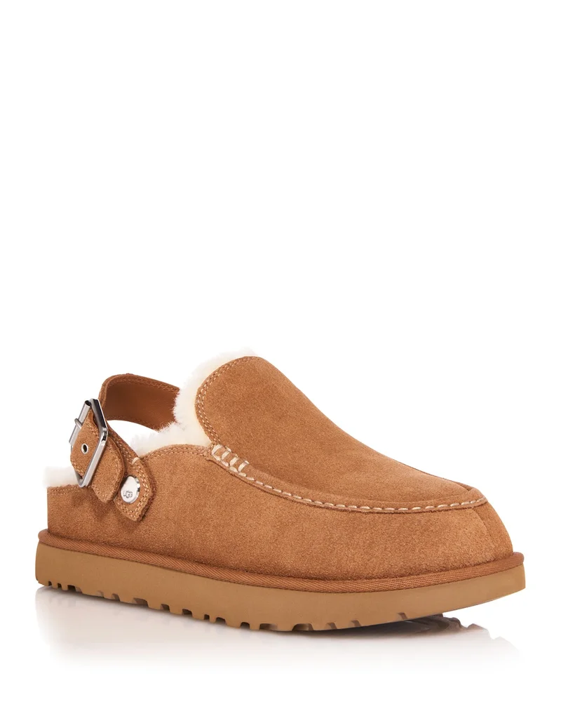 Women's Goldenstar Evelina Suede Clog Slippers