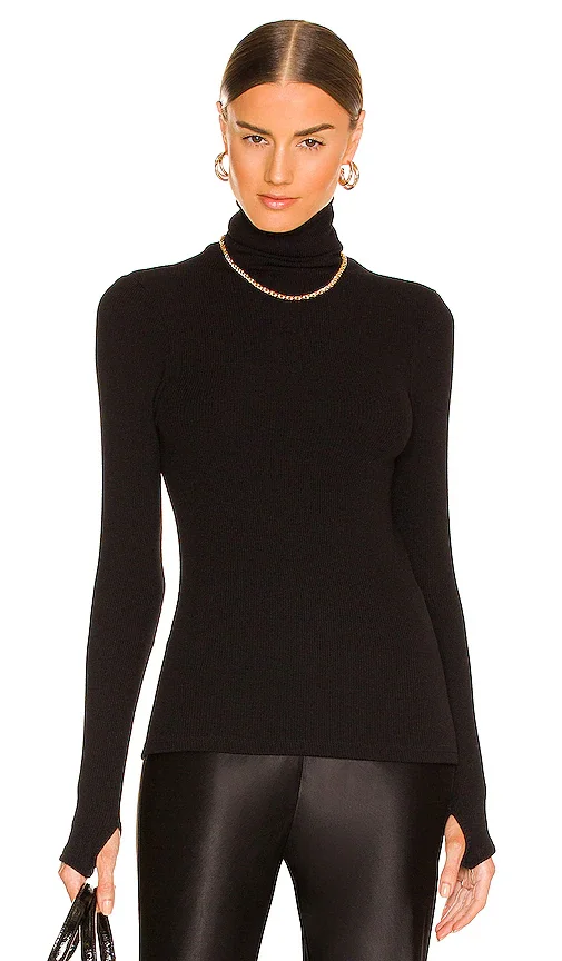 Sweater Knit Long Sleeve Turtleneck Enza Costa