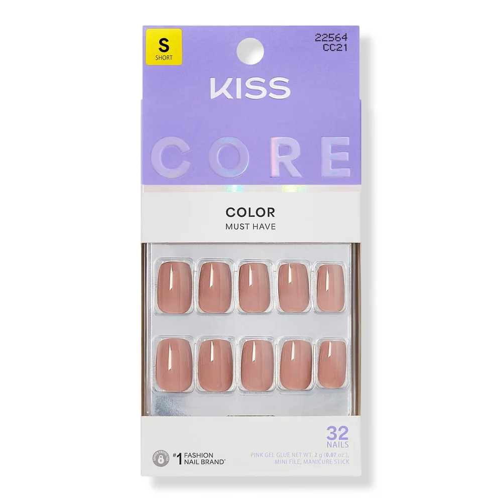 Core Color Short Squoval Press On Nails