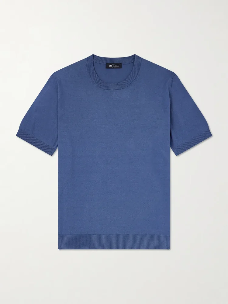Knitted Cotton T-Shirt