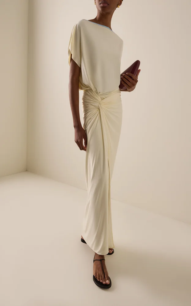 Waves Jersey Maxi Dress