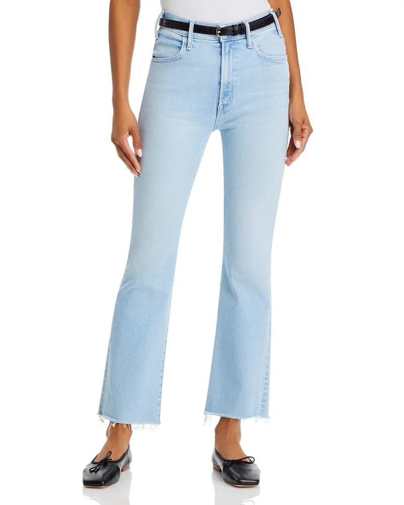 The Hustler Fray High Rise Ankle Jeans in Ball in Your Court