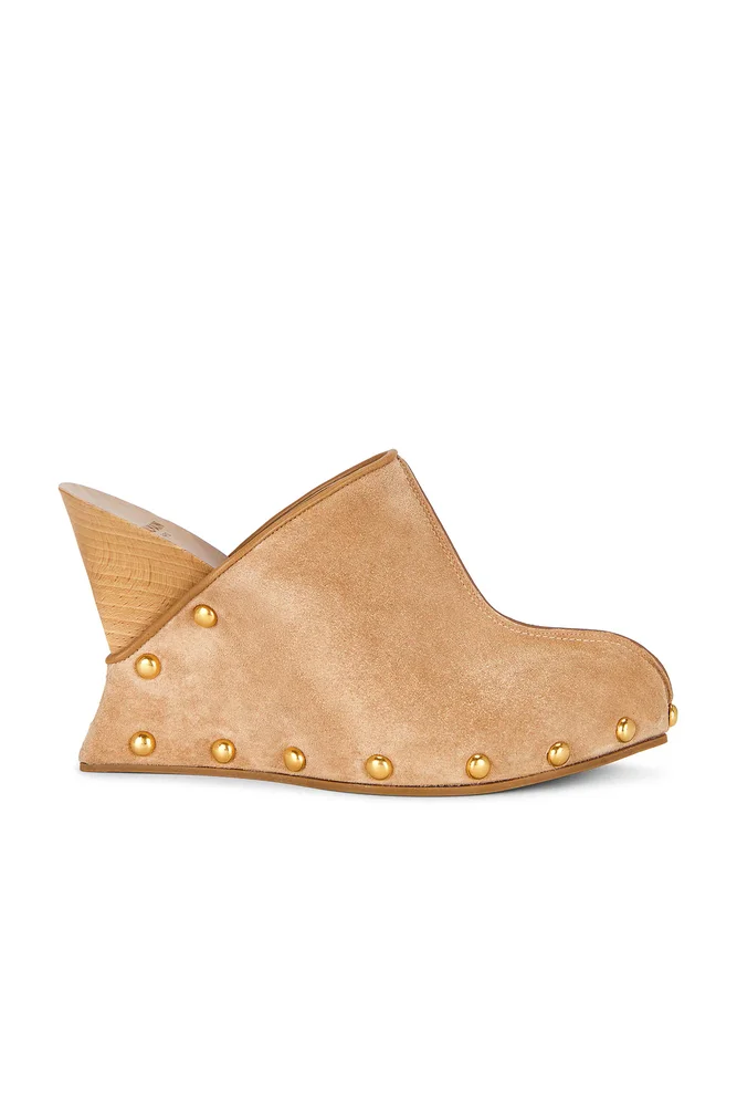 Suede Wedge Clog