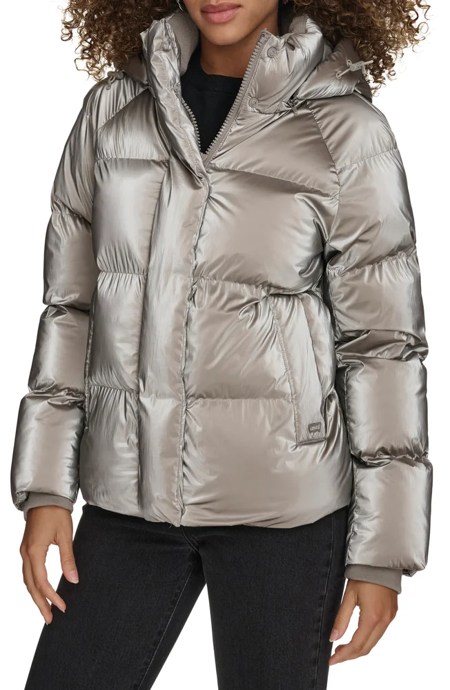 Hooded Quilted Puffer Jacket