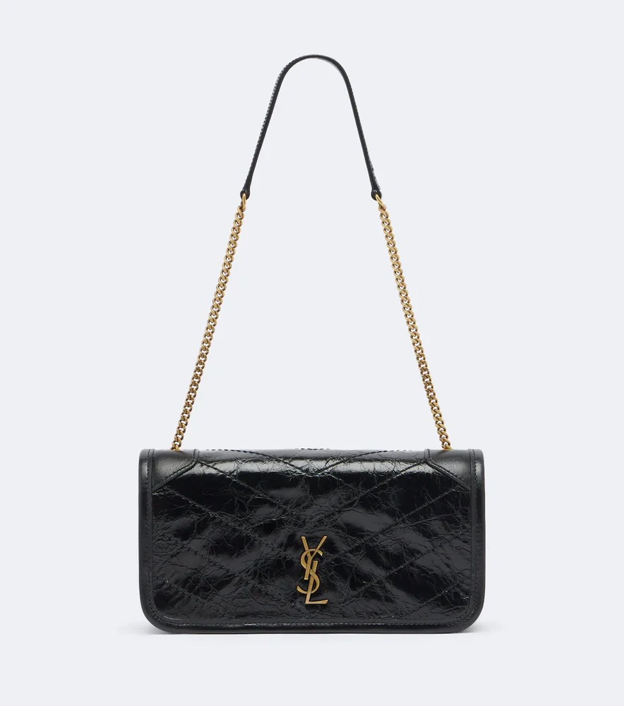 Niki leather wallet on chain