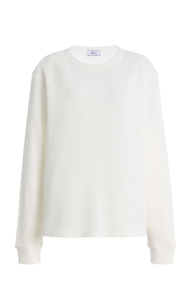Exclusive Bessette Waffled Cotton Top