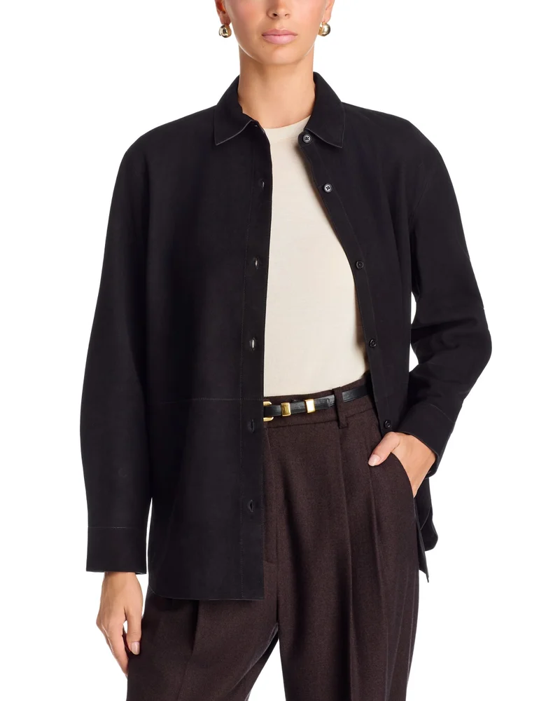 Suede Shirt Jacket