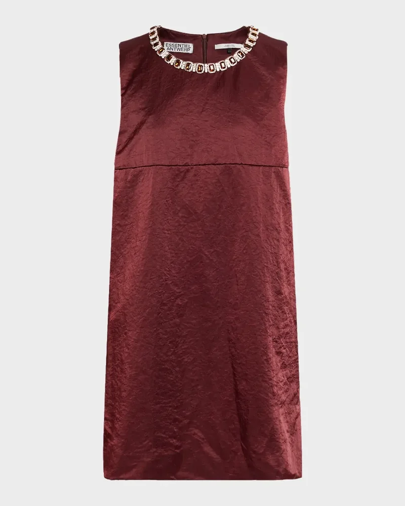 Katia Velvet Shift Mini Dress