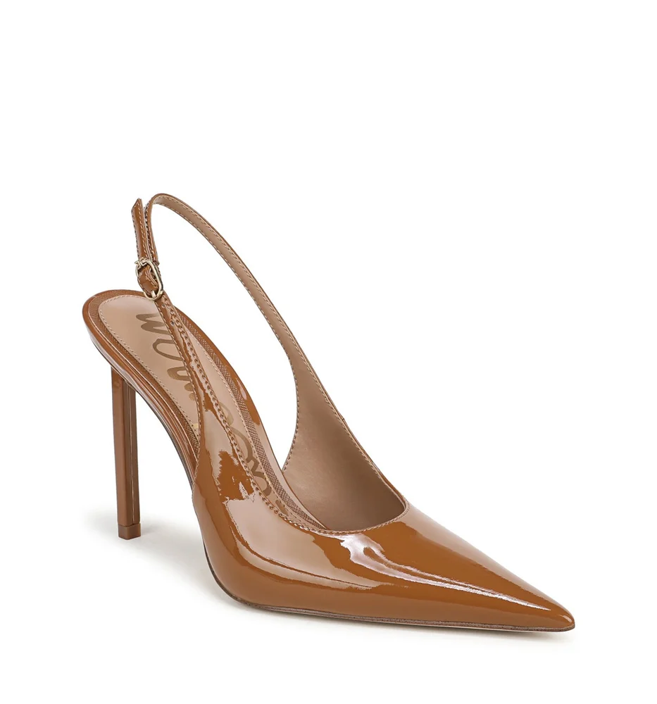 Tegan Patent Leather Slingback Pumps