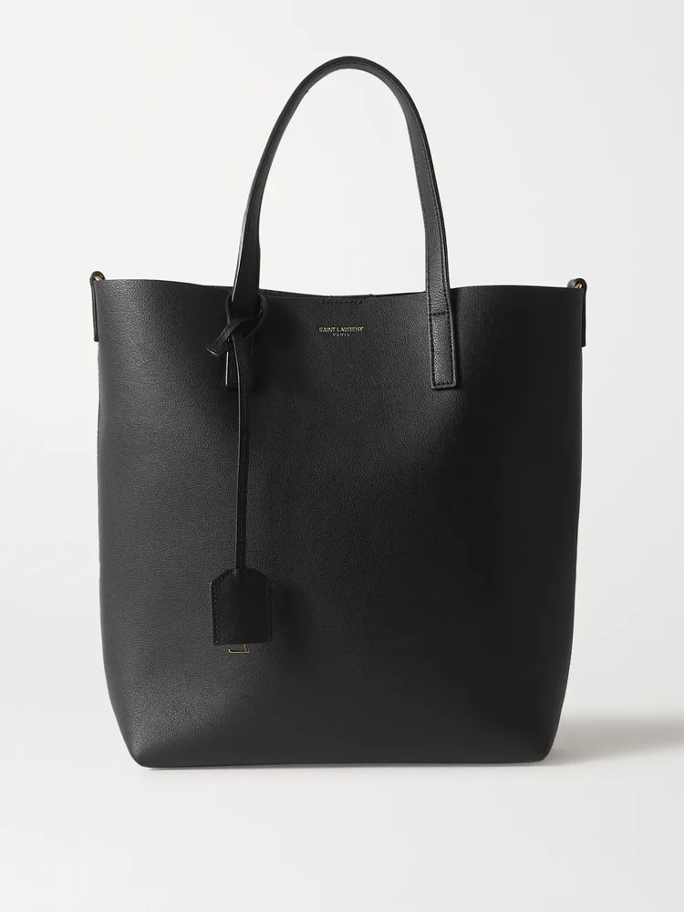 Toy North/South leather tote