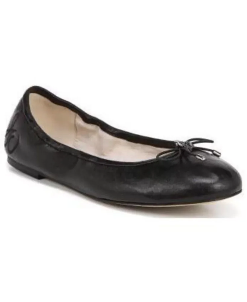 Felicia Leather Cushioned Ballet Flats