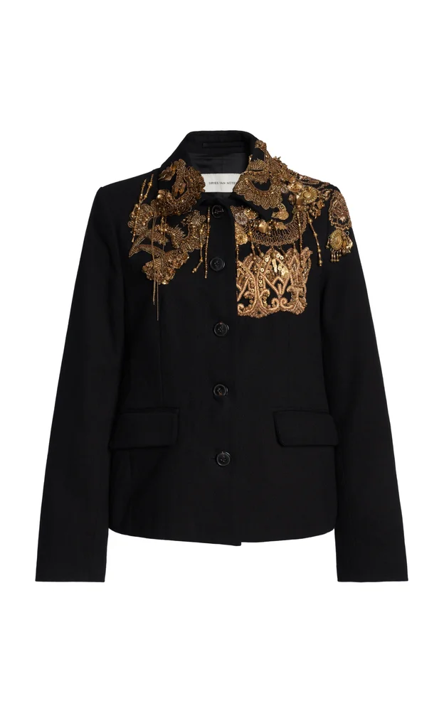 Bettsy Embellished Cotton-Corduroy Jacket