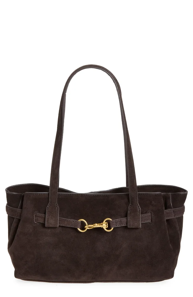 Chus Suede Shoulder Bag