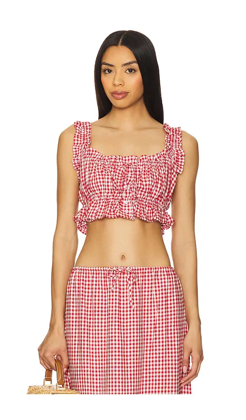 Ruffle Button Up Top WeWoreWhat