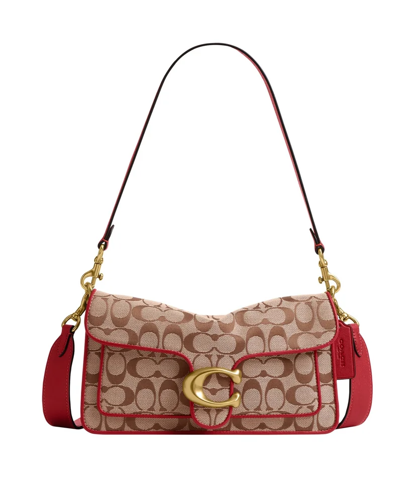 Tabby Medium Soft Signature Jacquard Shoulder Bag 26