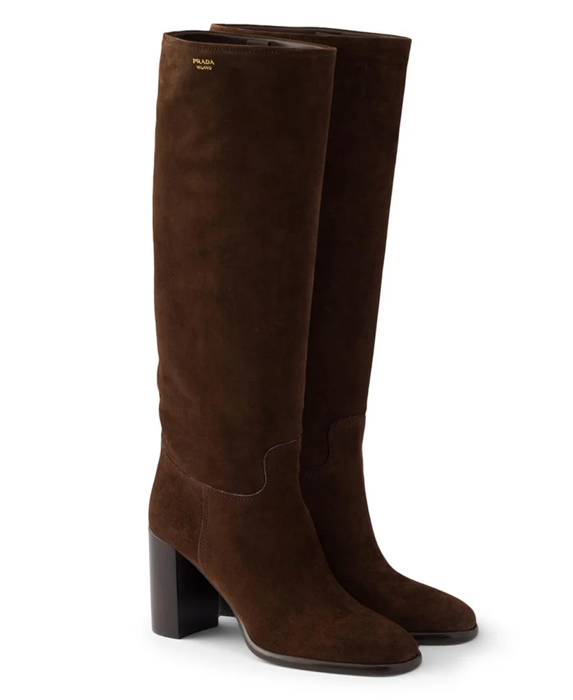 Suede Knee High Boots