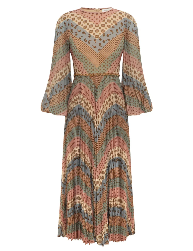 Sunray Long Sleeve Dress