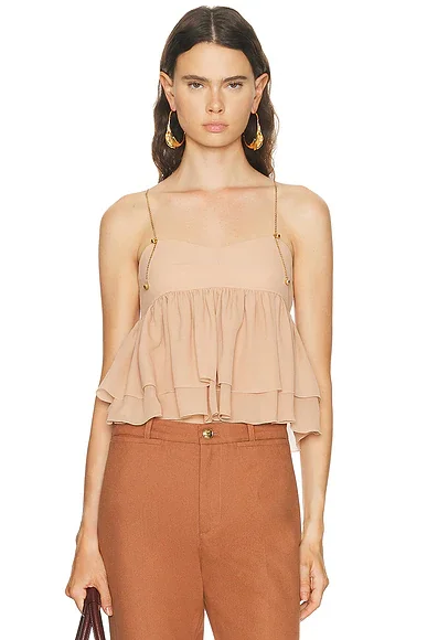 Ruffled Tank Top