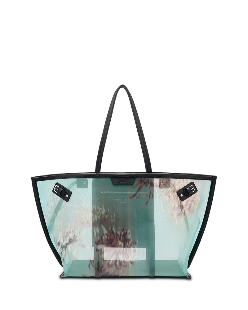 Days Carryall Large Printed Mesh Tote Bag