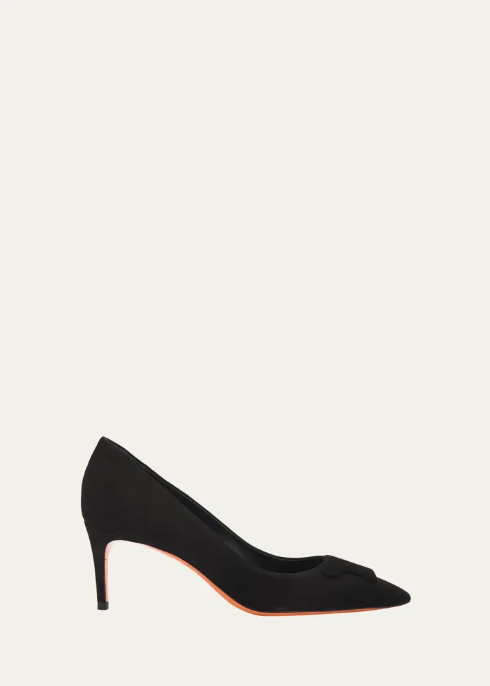 65mm Suede Pointed-Toe Pumps