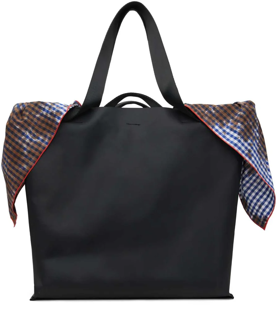 Black PU Beach Tote