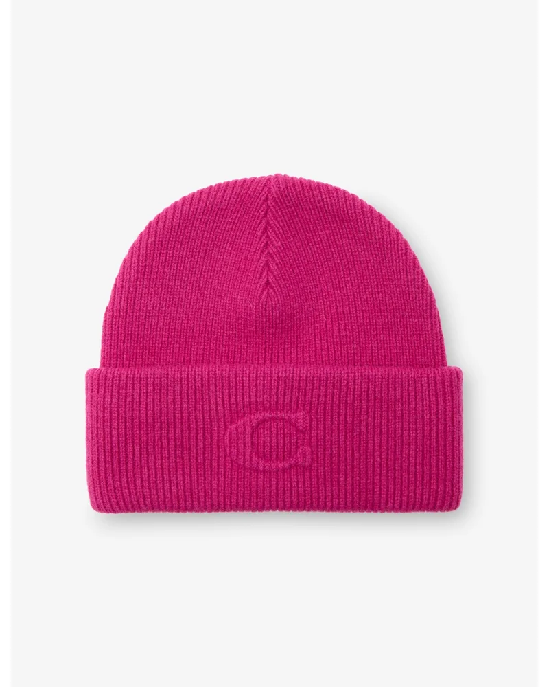 Embossed-Logo Wool-Blend Beanie