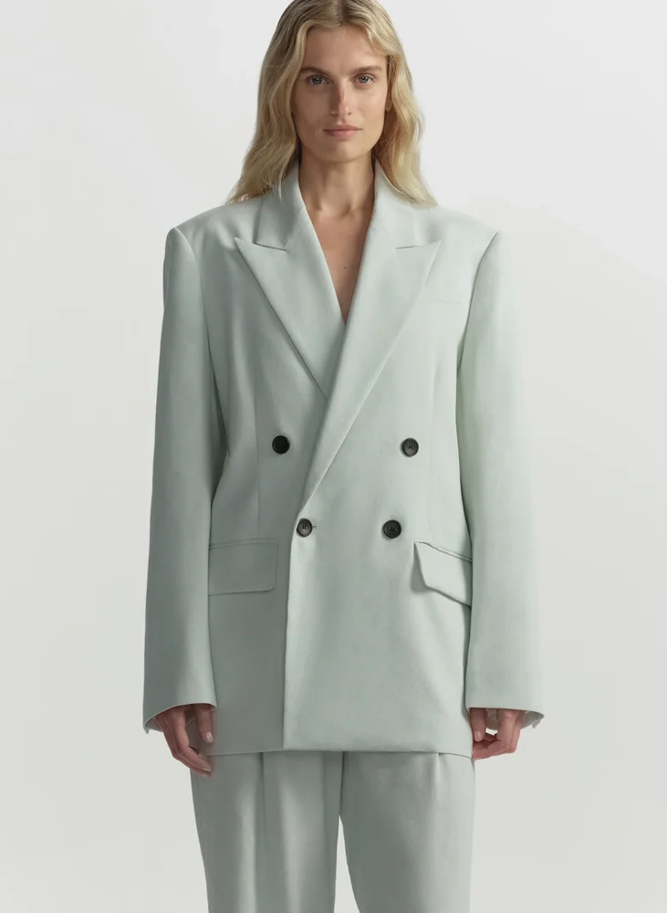 Calla Oversized Tailored Linen Jacket