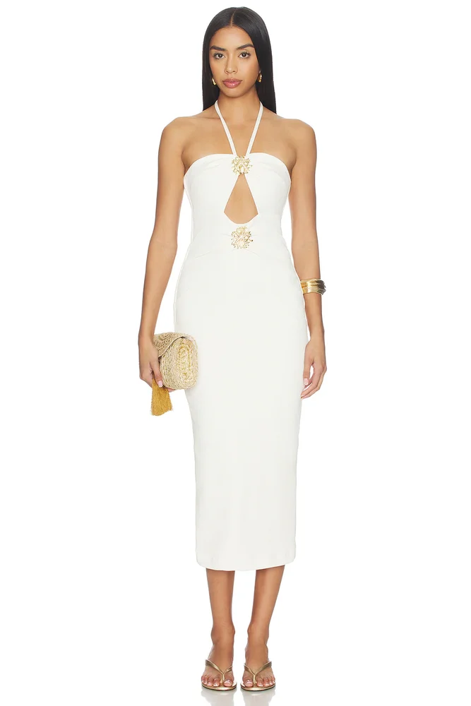 Frida Mesh Midi Dress