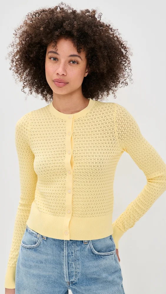 The Pointelle Dani Cardigan