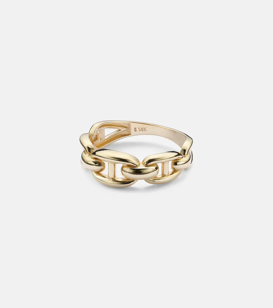 Puffed Maritime 14kt gold ring