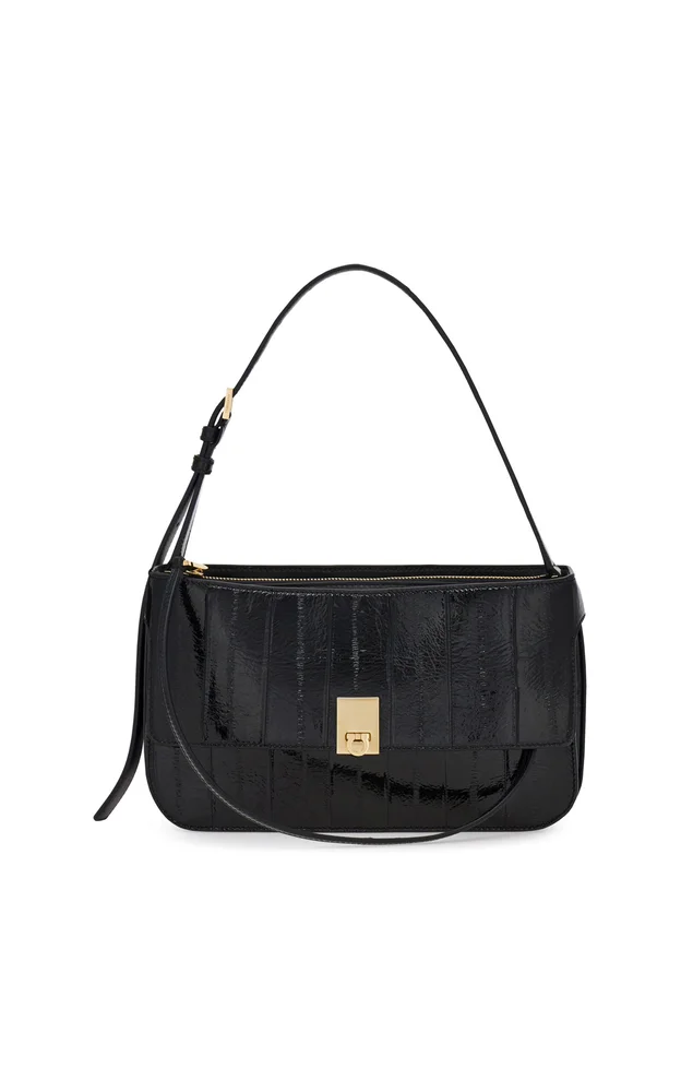 Ferragamo Cara Eel Skin Shoulder Bag (XS)