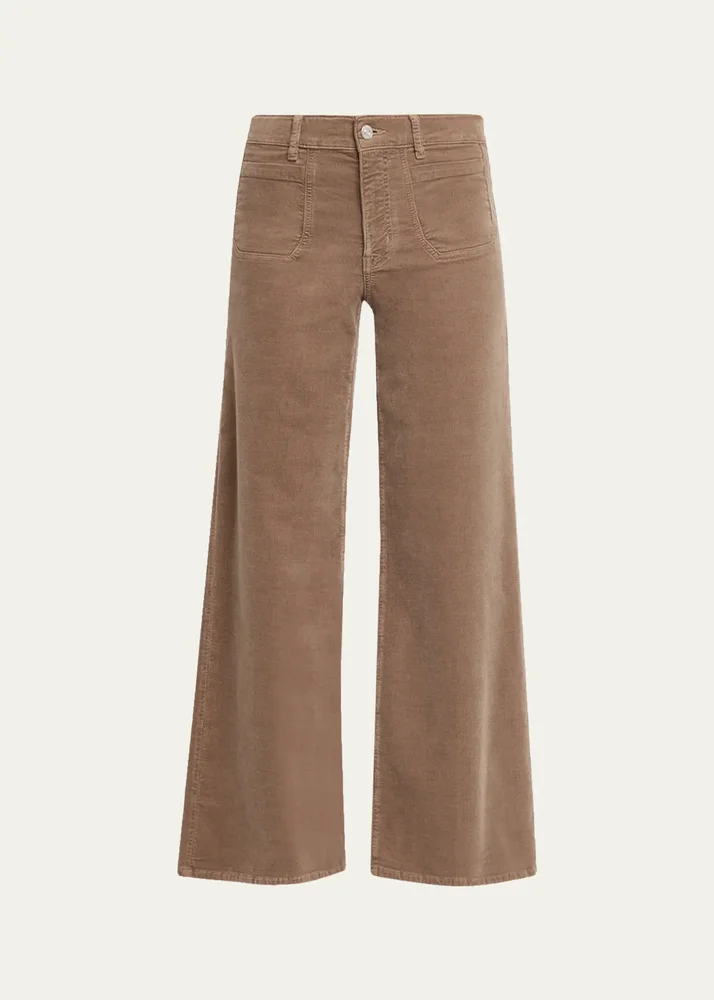 Le Slim Palazzo Modernist Pocket Corduroy Jeans