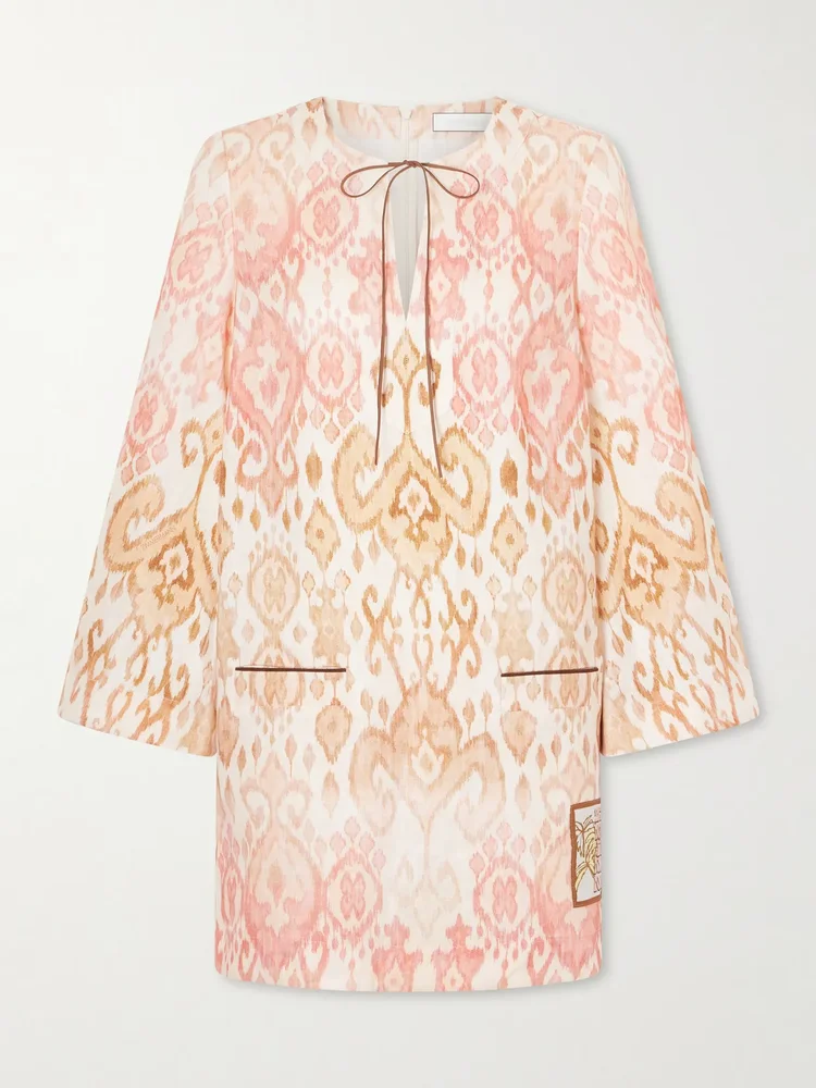 Aster Shift Linen Mini Dress
