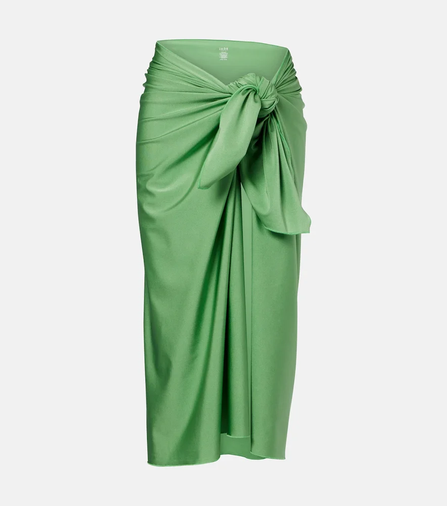 Nyla satin beach cover-up