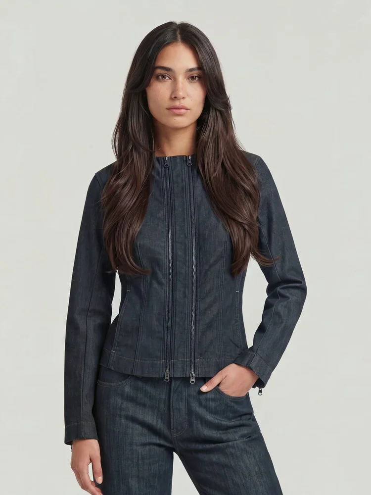 Double Zip Neo Raw Jacket