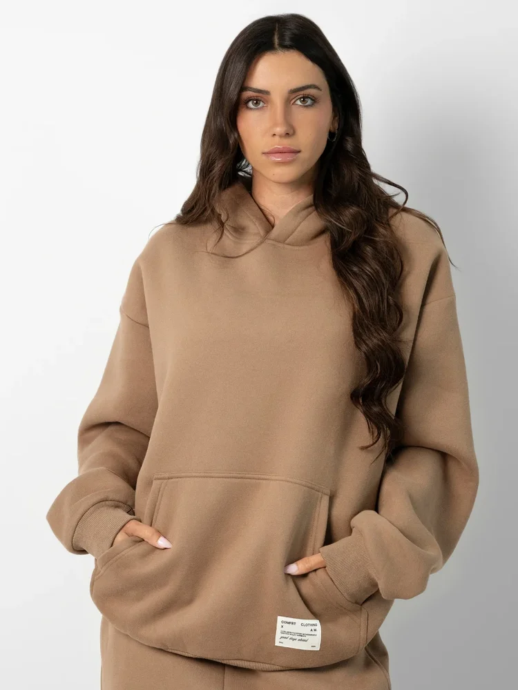 Affirmation Mega Hoodie in Teddy