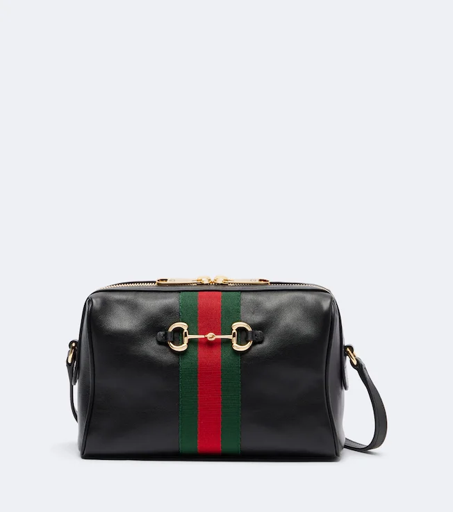 Horsebit Small leather camera bag