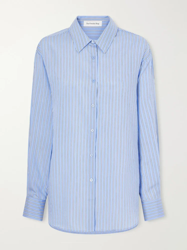 Peri oversized striped georgette shirt