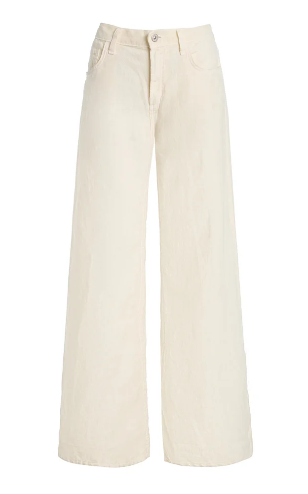 Nora Low-Rise Linen Trousers