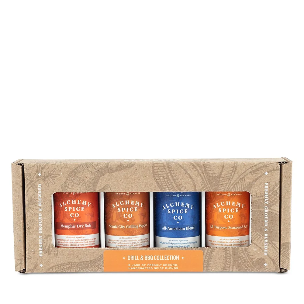 Grill & BBQ Spice Blends, Set of 4