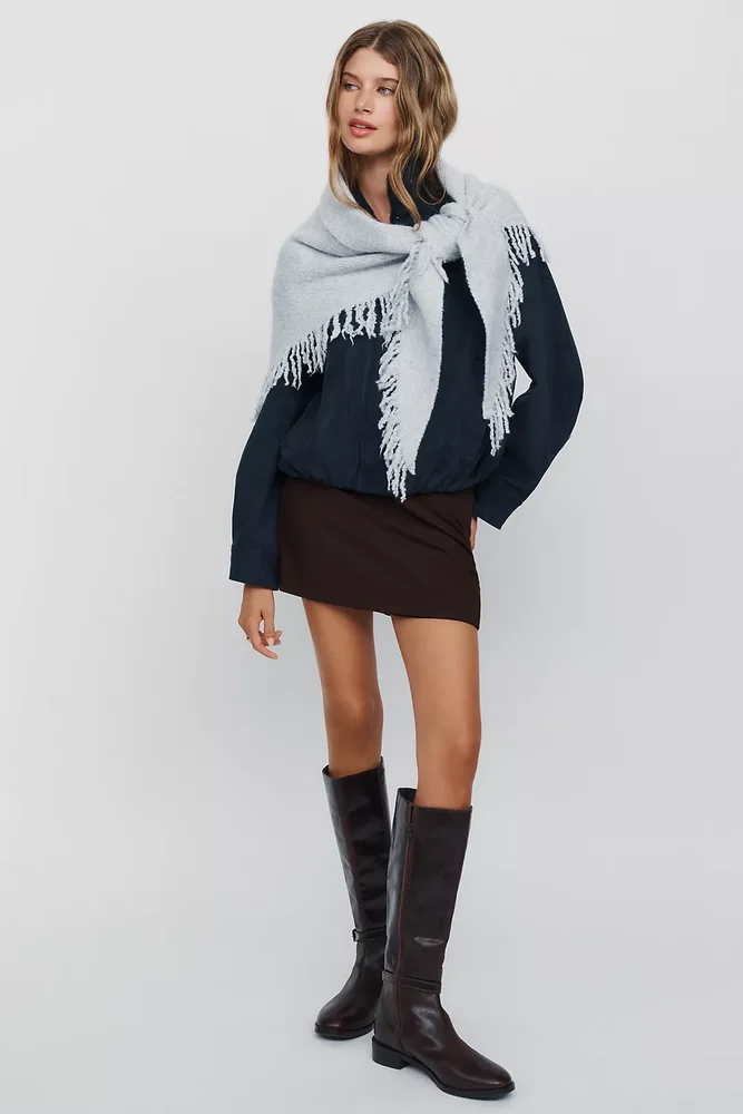 Shay Triangle Fringe Scarf Wrap
