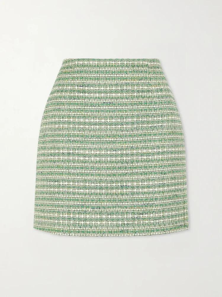 Tweed mini skirt