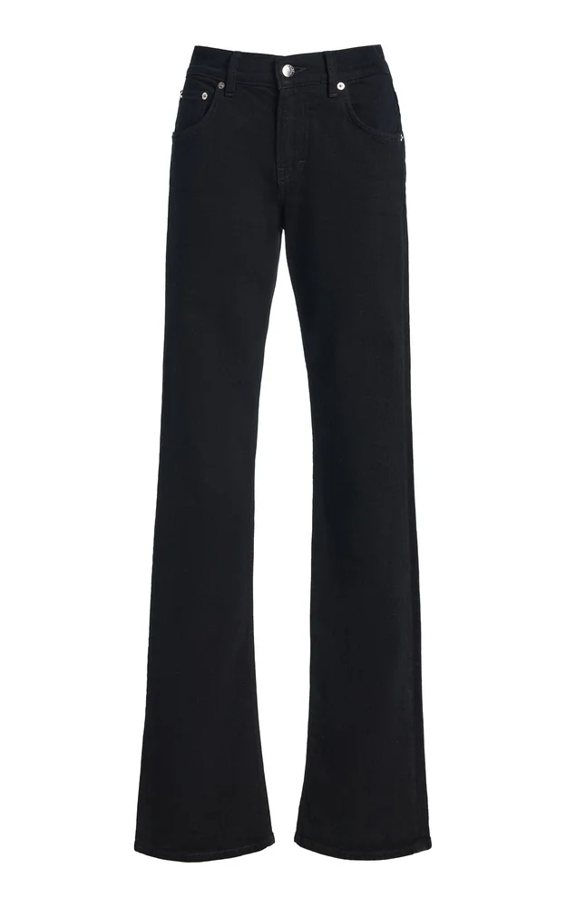 Chewy Rigid Mid-Rise Straight-Leg Jeans