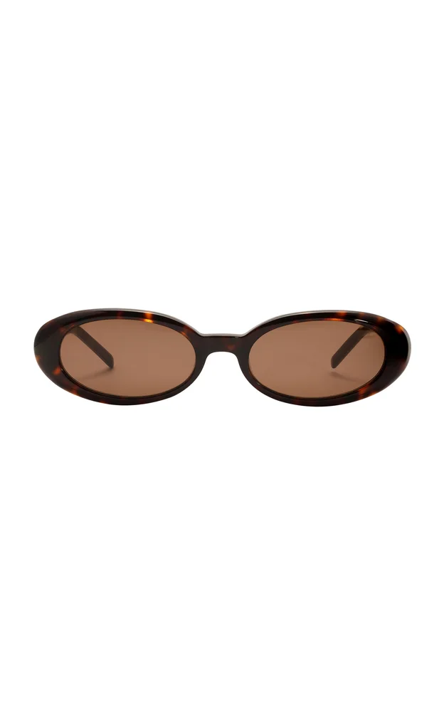 Esme Round-Frame Tortoiseshell Acetate Sunglasses