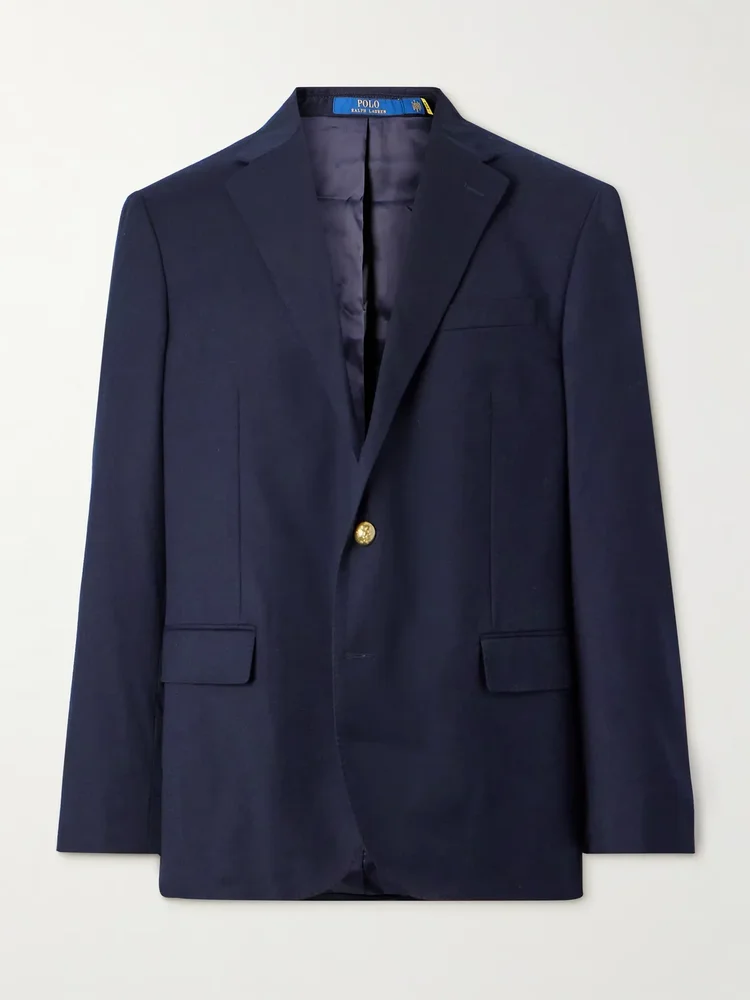 Wool-Blend Gabardine Blazer