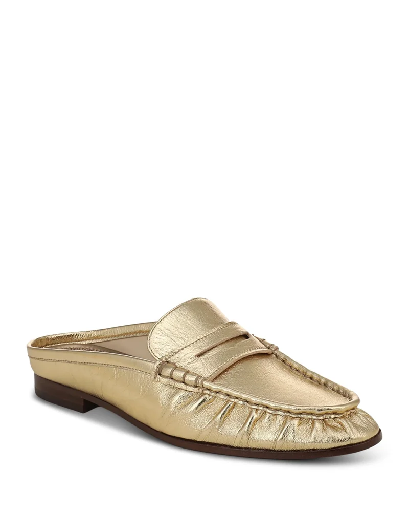 Louella Leather Mule Flats
