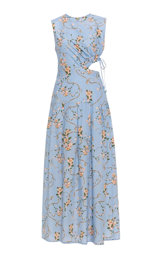 Otoño Navegante Cotton Midi Dress