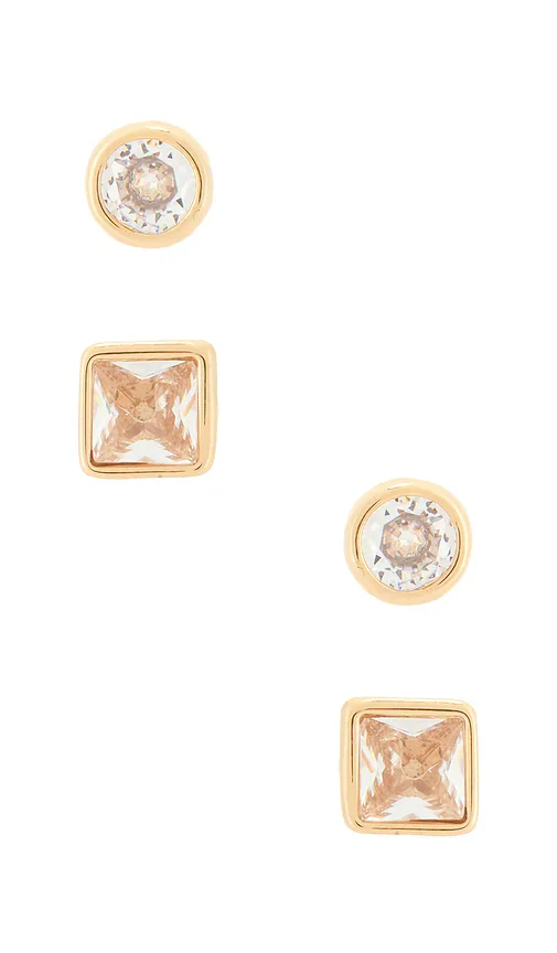 Classic Pairs Crystal Stud Set
