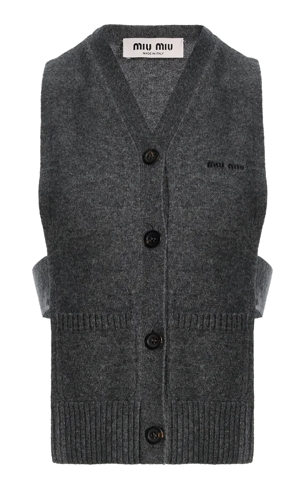 Cashmere Cardigan Vest